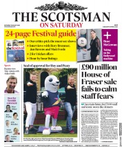 The Scotsman (UK) Newspaper Front Page for 11 August 2018
