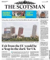 The Scotsman (UK) Newspaper Front Page for 12 October 2015