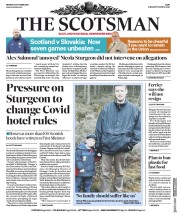 The Scotsman (UK) Newspaper Front Page for 12 October 2020