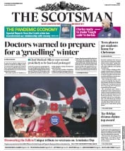 The Scotsman (UK) Newspaper Front Page for 12 November 2020