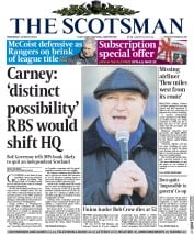 The Scotsman (UK) Newspaper Front Page for 12 March 2014