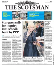 The Scotsman (UK) Newspaper Front Page for 12 April 2016