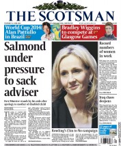 The Scotsman (UK) Newspaper Front Page for 12 June 2014