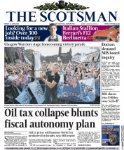 The Scotsman Newspaper Front Page (UK) for 12 June 2015