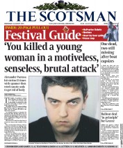 The Scotsman (UK) Newspaper Front Page for 12 August 2015