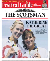 The Scotsman (UK) Newspaper Front Page for 12 August 2016