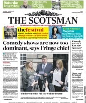 The Scotsman (UK) Newspaper Front Page for 12 August 2017