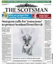 The Scotsman (UK) Newspaper Front Page for 12 September 2017