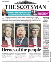 The Scotsman (UK) Newspaper Front Page for 12 September 2019