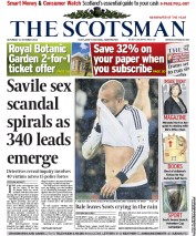 The Scotsman (UK) Newspaper Front Page for 13 October 2012