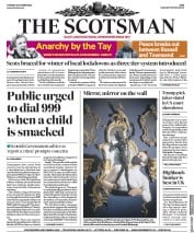 The Scotsman (UK) Newspaper Front Page for 13 October 2020