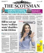 The Scotsman (UK) Newspaper Front Page for 13 February 2020