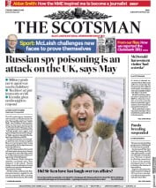 The Scotsman (UK) Newspaper Front Page for 13 March 2018