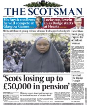 The Scotsman (UK) Newspaper Front Page for 13 May 2014