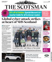 The Scotsman (UK) Newspaper Front Page for 13 May 2017