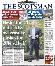 The Scotsman (UK) Newspaper Front Page for 13 June 2013