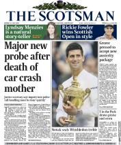 The Scotsman (UK) Newspaper Front Page for 13 July 2015