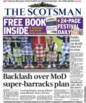 The Scotsman Newspaper Front Page (UK) for 13 August 2011