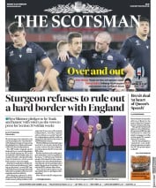 The Scotsman (UK) Newspaper Front Page for 14 October 2019