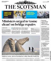 The Scotsman (UK) Newspaper Front Page for 14 December 2015