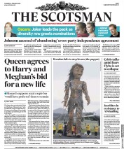 The Scotsman (UK) Newspaper Front Page for 14 January 2020