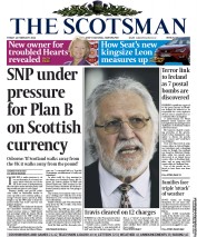 The Scotsman Newspaper Front Page (UK) for 14 February 2014