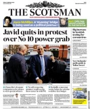 The Scotsman (UK) Newspaper Front Page for 14 February 2020