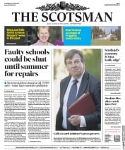 The Scotsman (UK) Newspaper Front Page for 14 April 2016