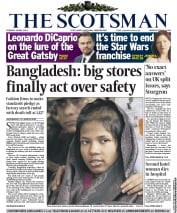 The Scotsman (UK) Newspaper Front Page for 14 May 2013
