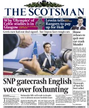 The Scotsman (UK) Newspaper Front Page for 14 July 2015