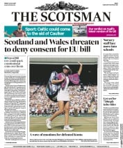 The Scotsman (UK) Newspaper Front Page for 14 July 2017