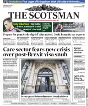 The Scotsman (UK) Newspaper Front Page for 14 July 2020