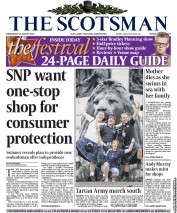 The Scotsman (UK) Newspaper Front Page for 14 August 2013