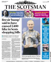 The Scotsman (UK) Newspaper Front Page for 14 August 2018