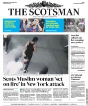The Scotsman (UK) Newspaper Front Page for 14 September 2016