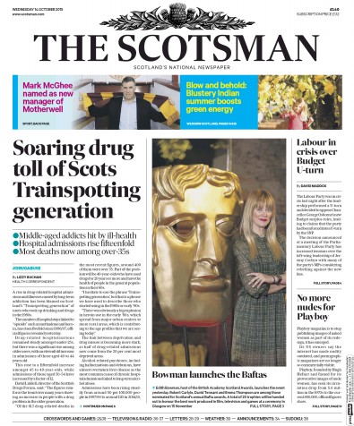The Scotsman Newspaper Front Page (UK) for 15 October 2015