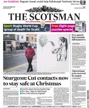 The Scotsman (UK) Newspaper Front Page for 15 December 2020