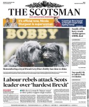 The Scotsman (UK) Newspaper Front Page for 15 January 2018