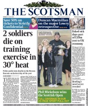 The Scotsman (UK) Newspaper Front Page for 15 July 2013