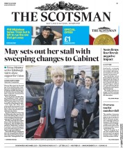 The Scotsman (UK) Newspaper Front Page for 15 July 2016