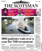 The Scotsman (UK) Newspaper Front Page for 15 July 2017