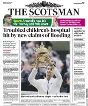 The Scotsman (UK) Newspaper Front Page for 15 July 2019