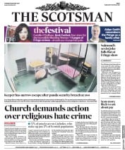 The Scotsman (UK) Newspaper Front Page for 15 August 2017