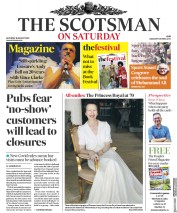 The Scotsman (UK) Newspaper Front Page for 15 August 2020