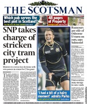 The Scotsman (UK) Newspaper Front Page for 15 September 2011