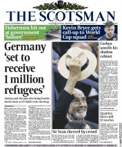 The Scotsman (UK) Newspaper Front Page for 15 September 2015