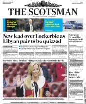 The Scotsman (UK) Newspaper Front Page for 16 October 2015