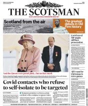 The Scotsman (UK) Newspaper Front Page for 16 October 2020