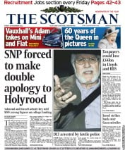The Scotsman (UK) Newspaper Front Page for 16 November 2012