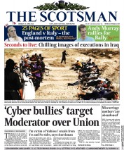 The Scotsman (UK) Newspaper Front Page for 16 June 2014